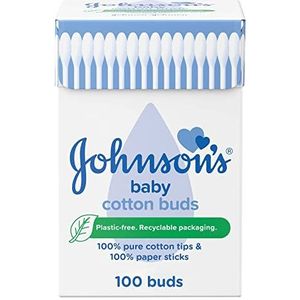 Johnson's - Wattenstaafjes - 100 Stuks - 100% Katoen