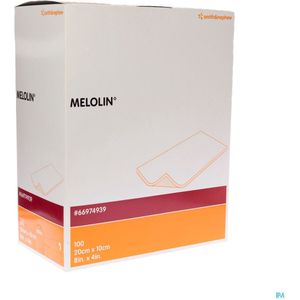 Melolin - Wondkompres - 20x10cm - 100 Stuks - Viscose/Polyester