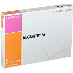 Algisite M - Alginaat Wondverband - 10 x 10 cm - 10 Stuks - Sterk Absorberend