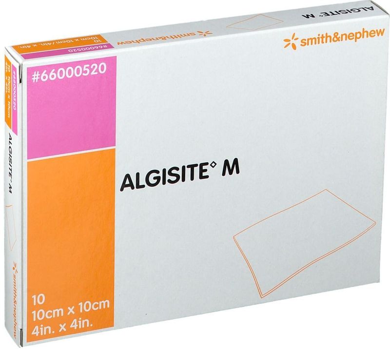 Algisite M - Alginaat Wondverband - 10 x 10 cm - 10 Stuks - Sterk Absorberend