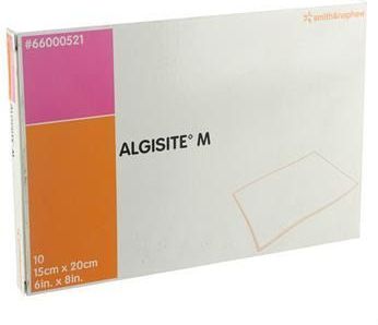 Algisite M - Wondkompres - 15x20 cm - 10 Stuks