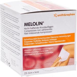 Melolin steriele kompressen 5cmx5cm  25 stuks