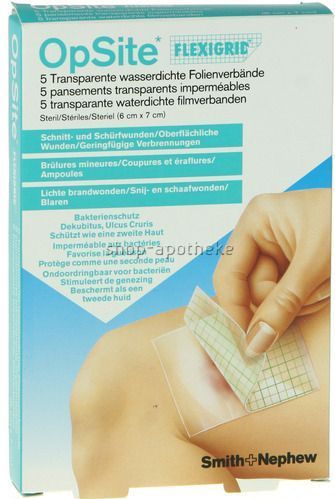 Opsite - Flexigrid - Pleisters - 6x7cm - 5 Stuks