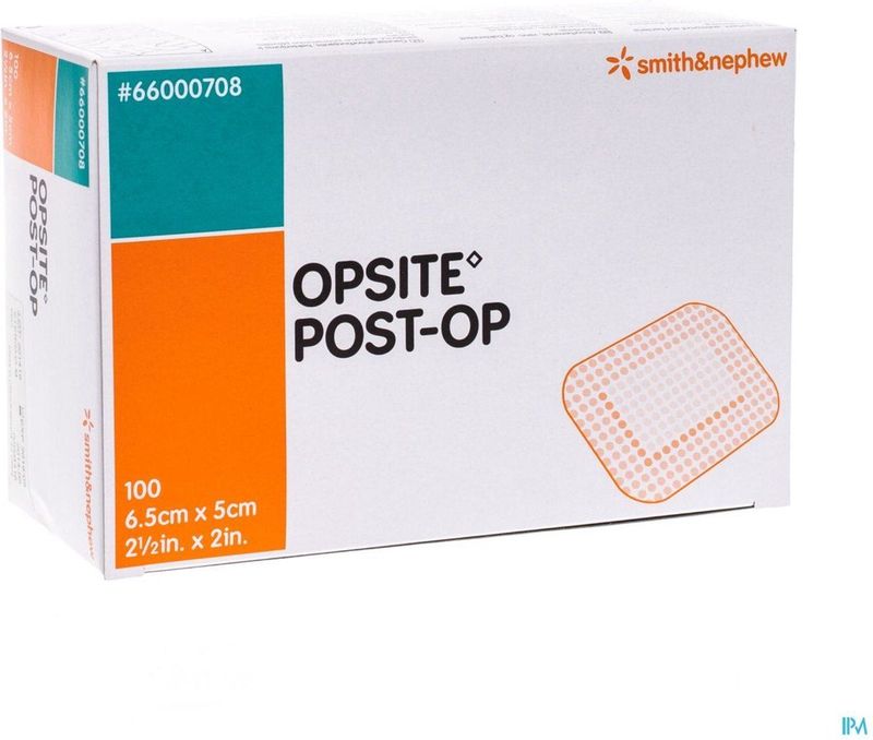 OPSITE - Post-OP Eilandpleister - 6,5 x 5 cm - 100 Stuks