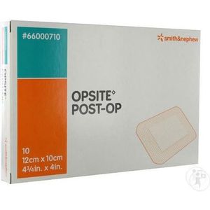 Smith & Nephew - OPSITE Post-OP - Eilandpleister - 12 x 10 cm - Verpakking van 10 stuks