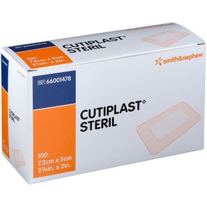 Cutiplast steriel wondverband 7,2 x 5cm 100 stuks