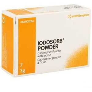 Iodosorb Powder Zakje 7X 3G 66001286  -  Smith Nephew