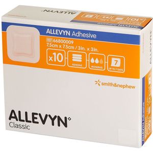 Allevyn Verb Adh Hydrocel - Gaaskompressen - 7,5x7,5cm - 10 Stuks