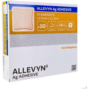 Allevyn AG - Schuimverband - 17,5 x 17,5 cm - Antibacterieel Zilver - Waterdicht