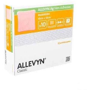 Allevyn Ag non adhesive 10x10cm 10 stuks