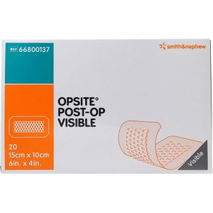 OPSITE Post-OP Visible - Eilandpleister - Transparant - 15 x 10 cm - 20 Stuks