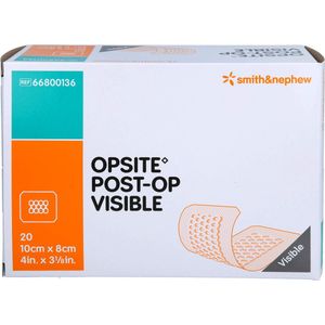 OPSITE Post-OP Visible - Pleister - Transparant - 8 x 10 cm - 20 Stuks