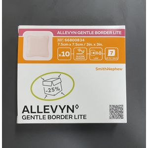 Allevyn Gentle Border Lite 7,5 cm x 7,5 cm