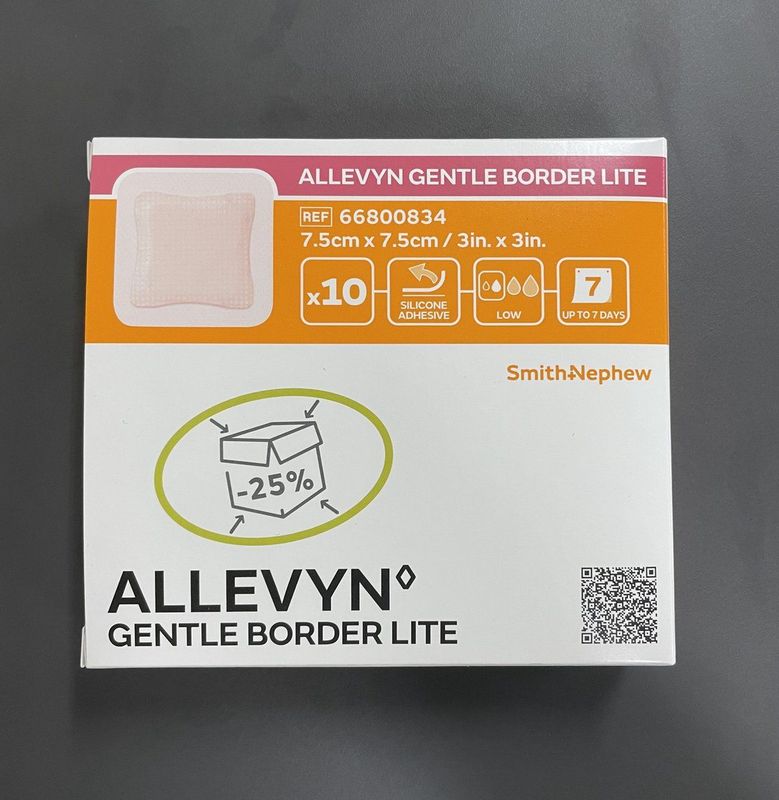 Allevyn Gentle Border Lite 7,5 cm x 7,5 cm