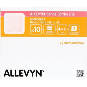 Allevyn Gentle Border Lite 10x10 cm Schaumverb. 10 St Verband