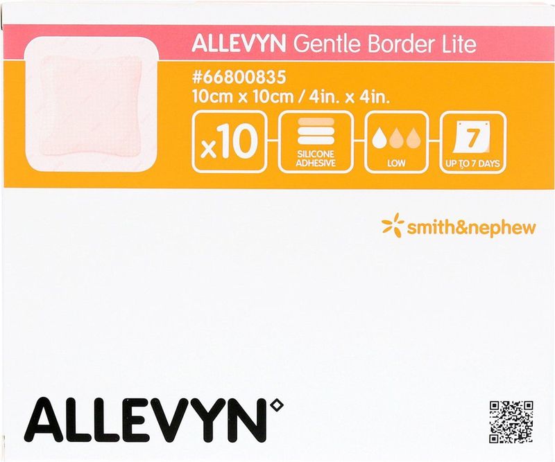 Allevyn Gentle Border Lite 10,0x10,0cm 10 66800835