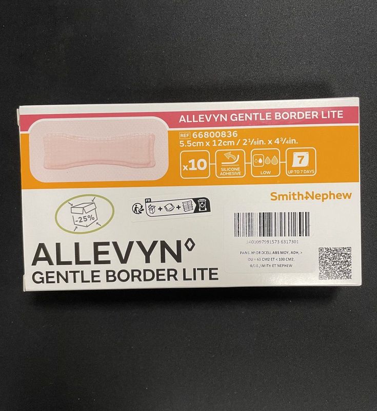 Allevyn - Gentle Border Lite - Wondverband - Steriel - 2 mm Foamkern