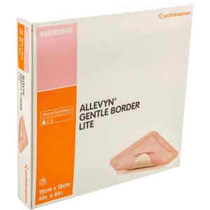 Allevyn Gentle Border Lite 15x15cm 10 stuks