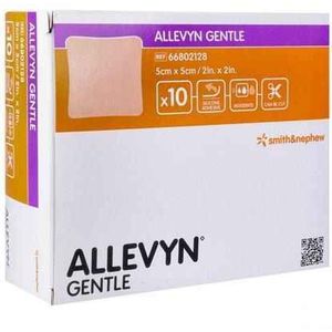 Smith & Nephew - Pleister - Wondzorg - Allevyn Gentle - 5 cm x 5 cm - 10 stuks