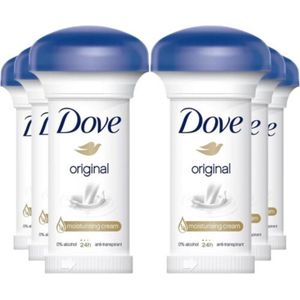 Dove - Original - Deodorant - 6 x 50 ml - Voordeelverpakking