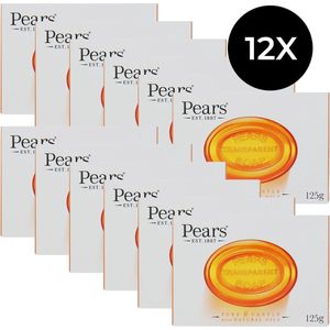 Pears Pure & Gentle Transparante zeepstang met natuurlijke oliën, 125 g (12 stuks)