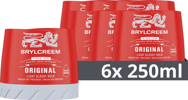 Brylcreem Gel Pommade - Original - creëer makkelijk de perfecte look - 6 x 250 ml