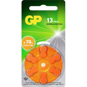 GP Batterij voor hoortoestel ZA13 1.4 V 6 stuk(s) Zink-lucht PR48