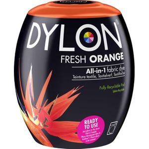 DYLON wasmachineverfdop voor kleding en meubelstoffen, fris oranje