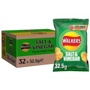 Walkers Salt & Vinegar Crisps - 32x32.5g