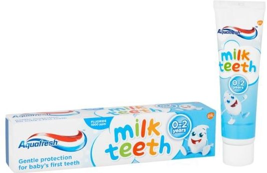 Aquafresh - Tandpasta Melktanden - 0-2 Jaar - Zonder Kunstmatige Kleuren