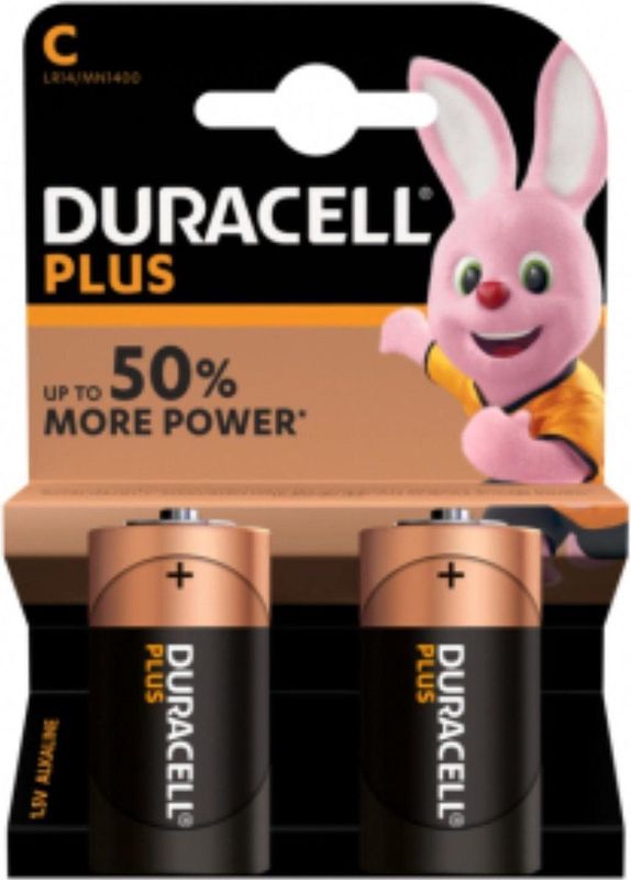 2x Duracell MN1400 Plus Power Baby c Batterie Akku 1,5V