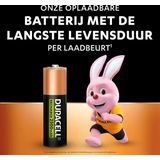Duracell - Oplaadbare Batterijen - AA - 2500 mAh - 4 Stuks