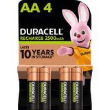 Duracell - Oplaadbare Batterijen - AA - 2500 mAh - 4 Stuks