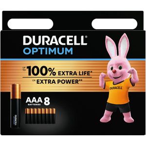 Duracell Optimum AAA - alkaline batterijen - 1,5V, LR03 - 8 stuks