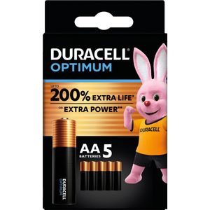 Duracell Optimum AA - alkaline batterijen - 1,5V, LR6 - 5 stuks