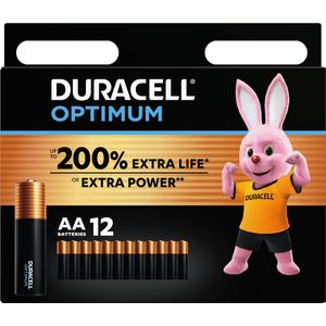 Duracell Optimum AA - alkaline batterijen - 1,5V, LR6 - 12 stuks