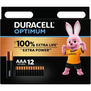 Duracell Optimum AAA - alkaline batterijen - 1,5V, LR03 - 12 stuks