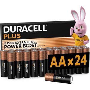 Duracell - Plus AA - Alkaline Batterijen - 1,5V - 24 Stuks