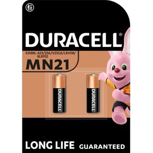 Duracell Specialty MN21 alkaline batterij - 12V, A23 - 2 stuks