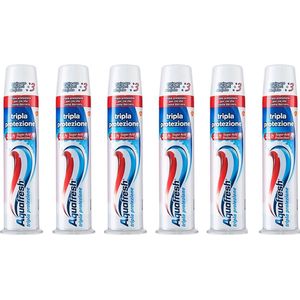 Aquafresh Triple Protection - 6 x 100 ml - Tandpasta - Voordeelverpakking