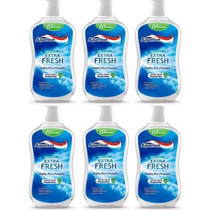 Aquafresh Mondwater Fresh Mint - Voordeelverpakking 6 x 500 ml