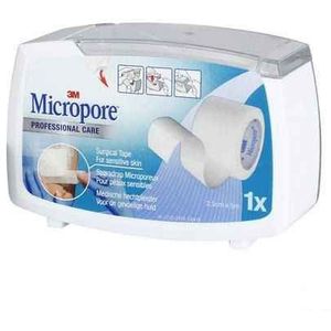 3M - Micropore - Hechtpleister - 25,0 mm x 5 m - Hypoallergeen