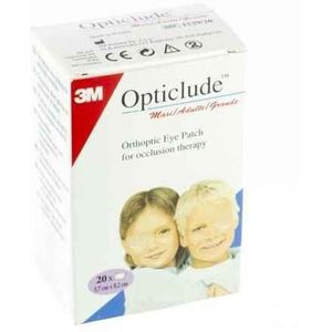 Opticlude 3m Oogkompres Stand 82mmx57mm 20 1539  -  3M