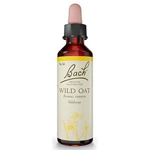 Originele Bachbloesemdruppels nr. 36 Wild Oat: je mogelijkheden volledig benutten met de Bach-bloem bostrespe, 20 ml