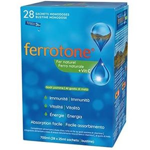Ferrotone Natuurlijk IJzer + Vitamine C 28 Zakjes