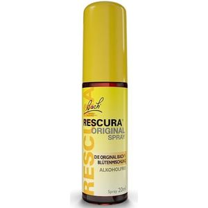 Originele BACH RESCURA Spray alcoholvrij: (voorheen Rescue) Bach bloesemmix, 20ml