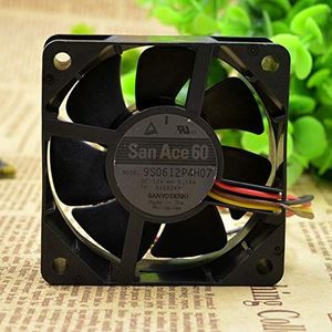 Original FOR Sanyo 9S0612P4H07 6CM 12V 0.14A 6025 4-line ultra-quiet cooling fan
