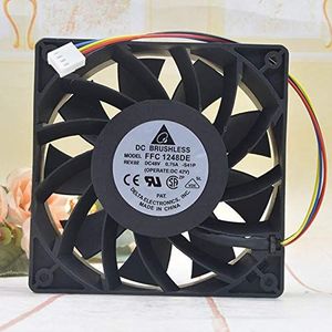 FFC1248DE 12038 48V 0.75A 12CM dual ball 4wire PWM speed regulation cooling fan