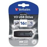 Verbatim V3 USB 3.0 stick, 16 GB, zwart