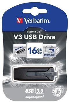 Verbatim V3 USB 3.0 stick, 16 GB, zwart